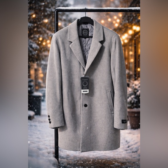 Haggar NEW Classic Gray Trench Top Coat